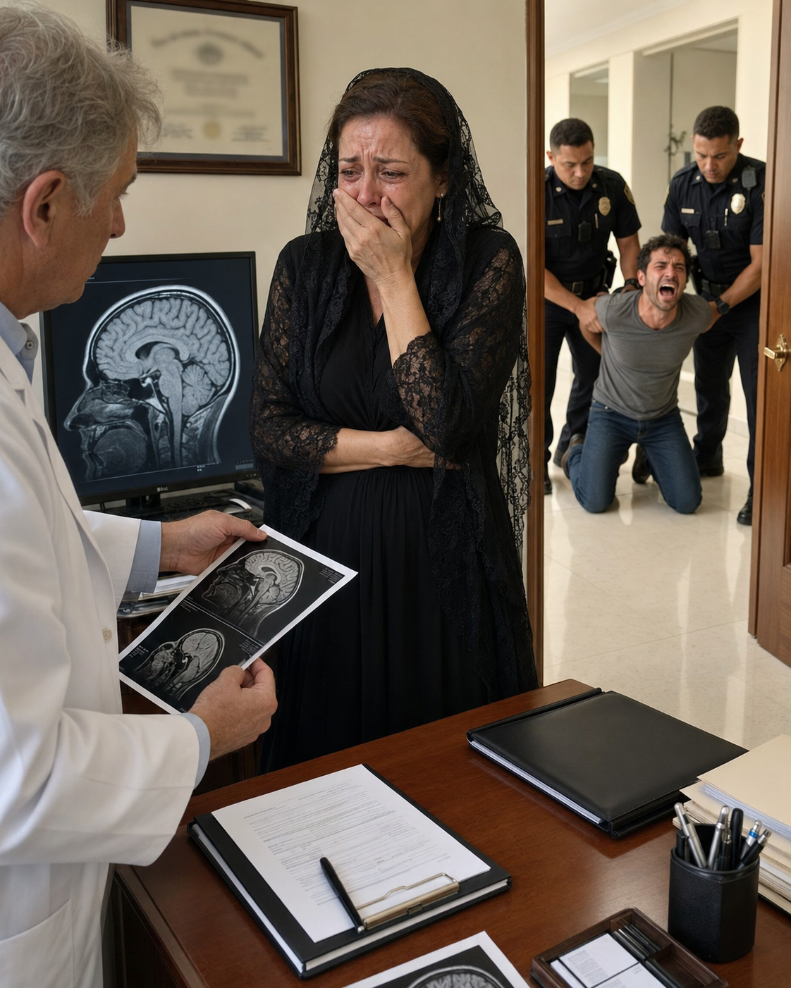 Two hours after my daughter’s funeral, my phone rang. Her doctor whispered, “Come to my office immediately. I need to show you something—and tell no one, especially your son-in-law.”