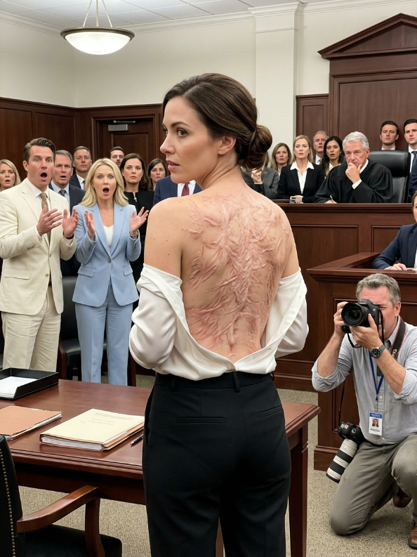 My husband brought his mistress to our divorce hearing, convinced I’d leave with nothing—but the moment I took off my coat and revealed the scars on my body, the entire courtroom turned against him