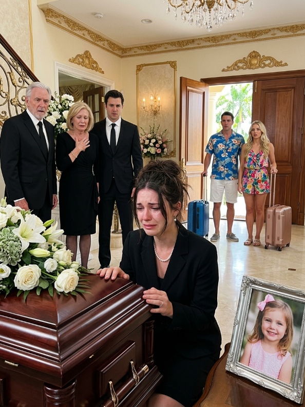 My sister ignored 127 calls while her daughter was ᴅʏɪɴɢ in the hospital… and at my daughter’s funeral, she showed up tanned next to my husband, dragging suitcases from the same secret trip.
