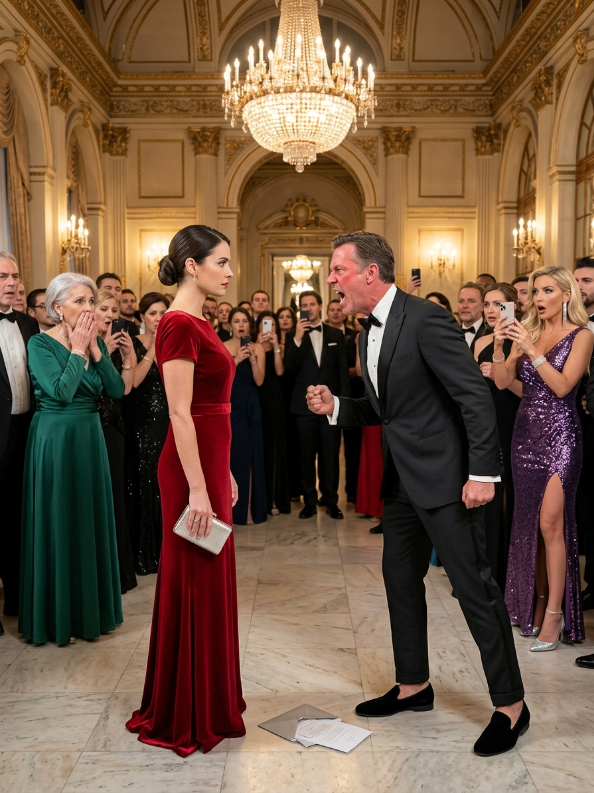 At a crowded gala, the CEO’s son hum:iliated me in front of everyone, throwing my silver name card to the floor and stepping on it so his girlfriend could take my VIP seat. I stayed silent for one painful moment, then told him his mistake had just cost his mother $1.3 billion.