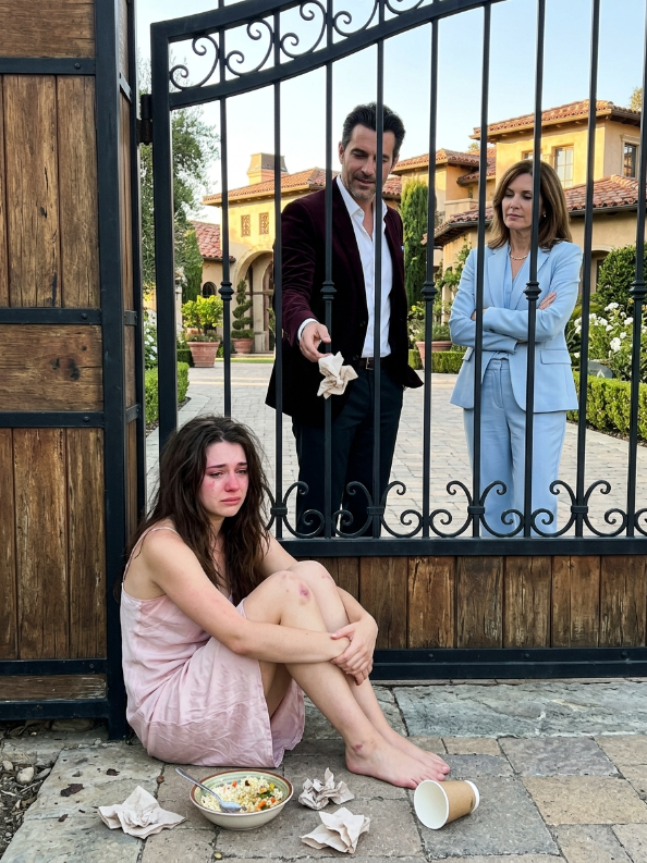 My husband beat me and locked me in a dark storage room to keep me from attending my mom’s funeral while his mother silently watched. I didn’t fight back—I quietly collected a folder of property deeds, and by nightfall, one missing signature had turned their victory into a nightmare.